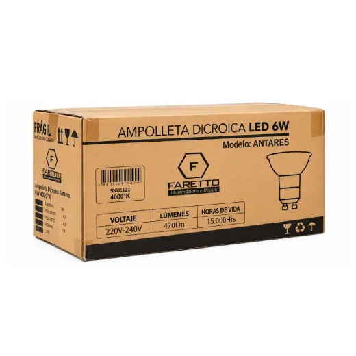 Ampolleta Dicróico PAR16 GU10 - foto 4