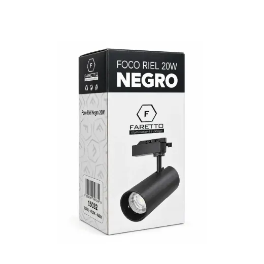 Foco Negro Para Riel 3CCT - foto 4