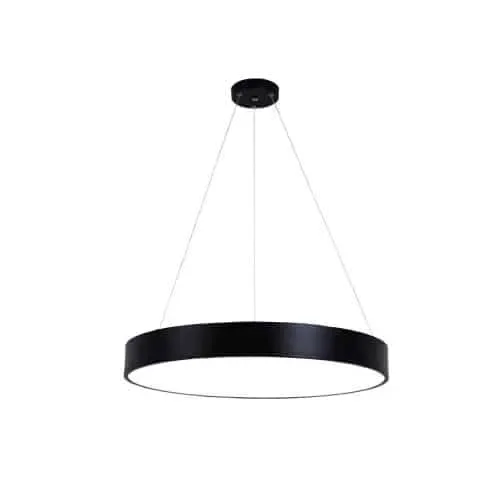 Lámpara Negra 48W Circular Luz Fría