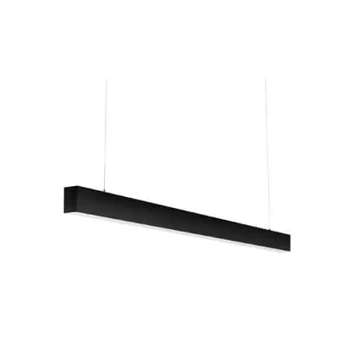 Colgante Lineal 40W Negro Luz Fría Modelo Spica