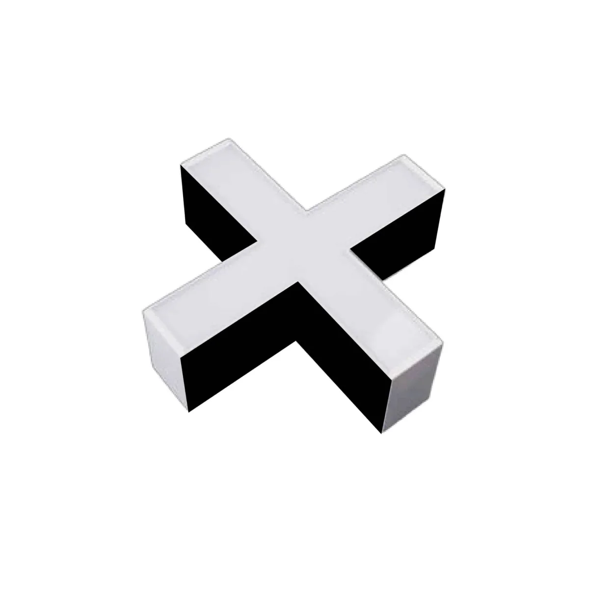 Unión X para Lámpara Lineal Negro Luz Neutra Modelo Spica