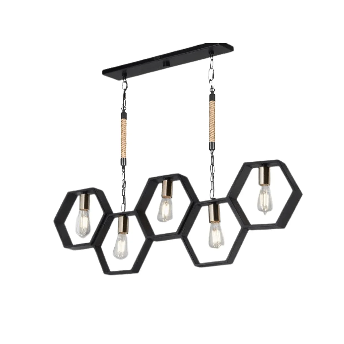 Lampara Colgante Porta Aampolleta 5 Soquetes E27 Modelo Sceptrum