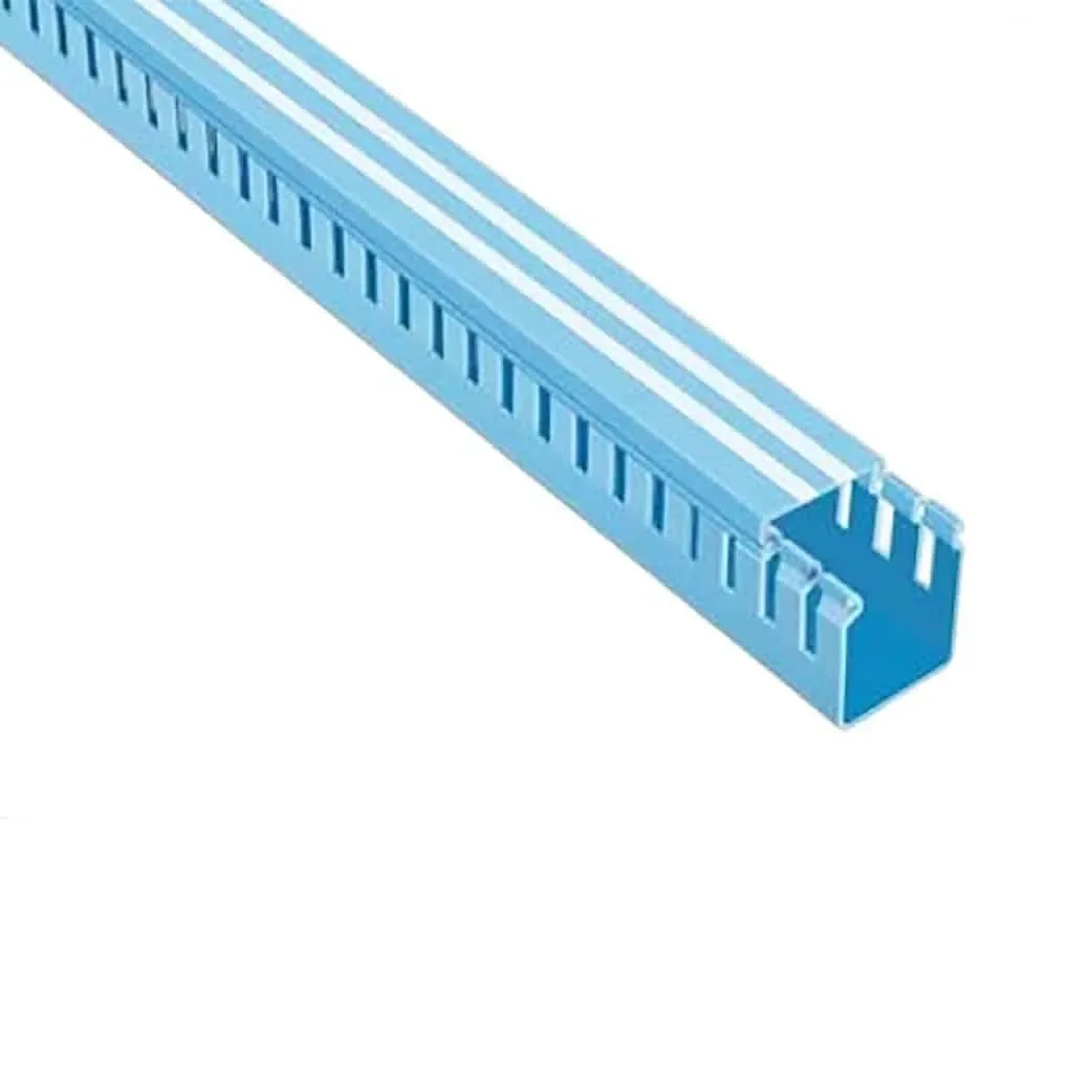 Canaleta Ranurada 40mm X 40mm X 2m Azul Adh