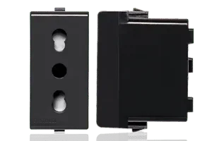 Tomacorriente Bipaso 10-16A 250V 2p+t Sinthesi 22 Noir