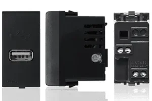 Cargador USB 1A 5V Sinthesi 22 Noir