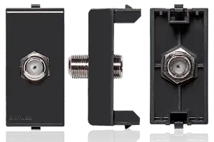 Toma Coaxial Tv Sat Sinthesi 22 Noir