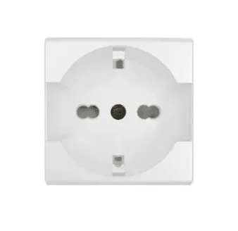 Tomacorriente Schuko 16A 250V 2p+t Sinthesi 22 Blanco