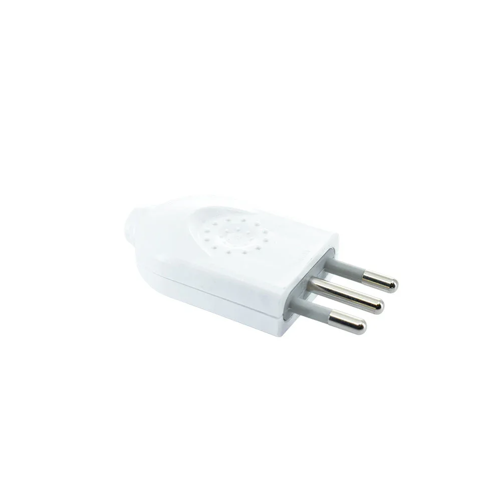Enchufe Macho Volante 16A, 250V, 2p+t, Blanco