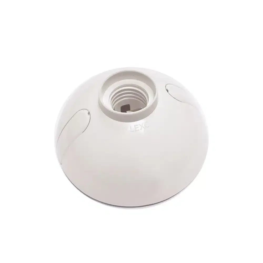 Portalampara Oval Termoplástico E-27 E27, 4A, 250V, Blanco