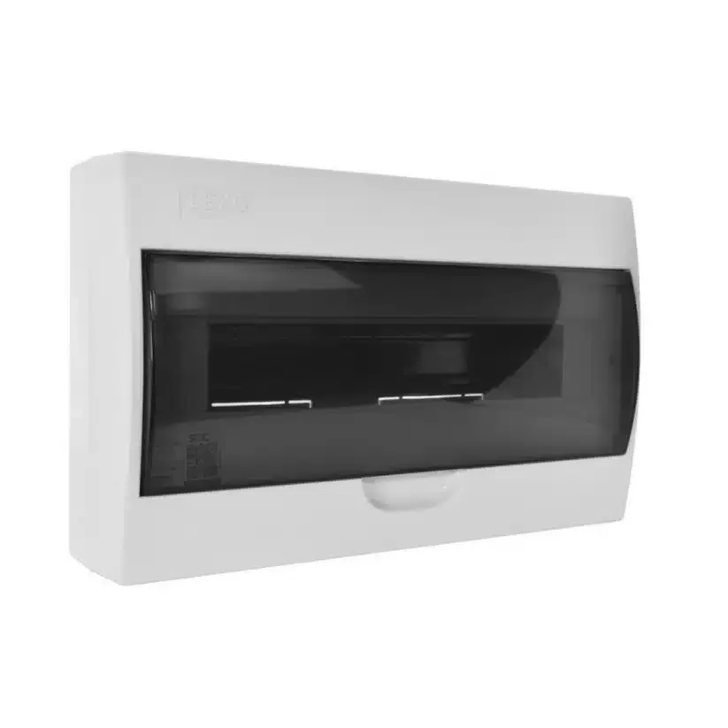 Tablero Sobrepuesto 18 Polos Tapa Color Humo Libre de Halógeno Pvc