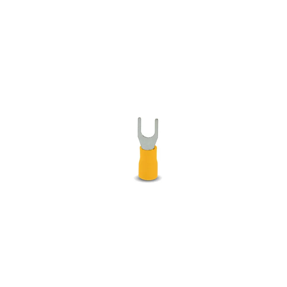 Terminal Horquilla Amarillo 10-12awg 4,3mm Bolsa 50 Unidades