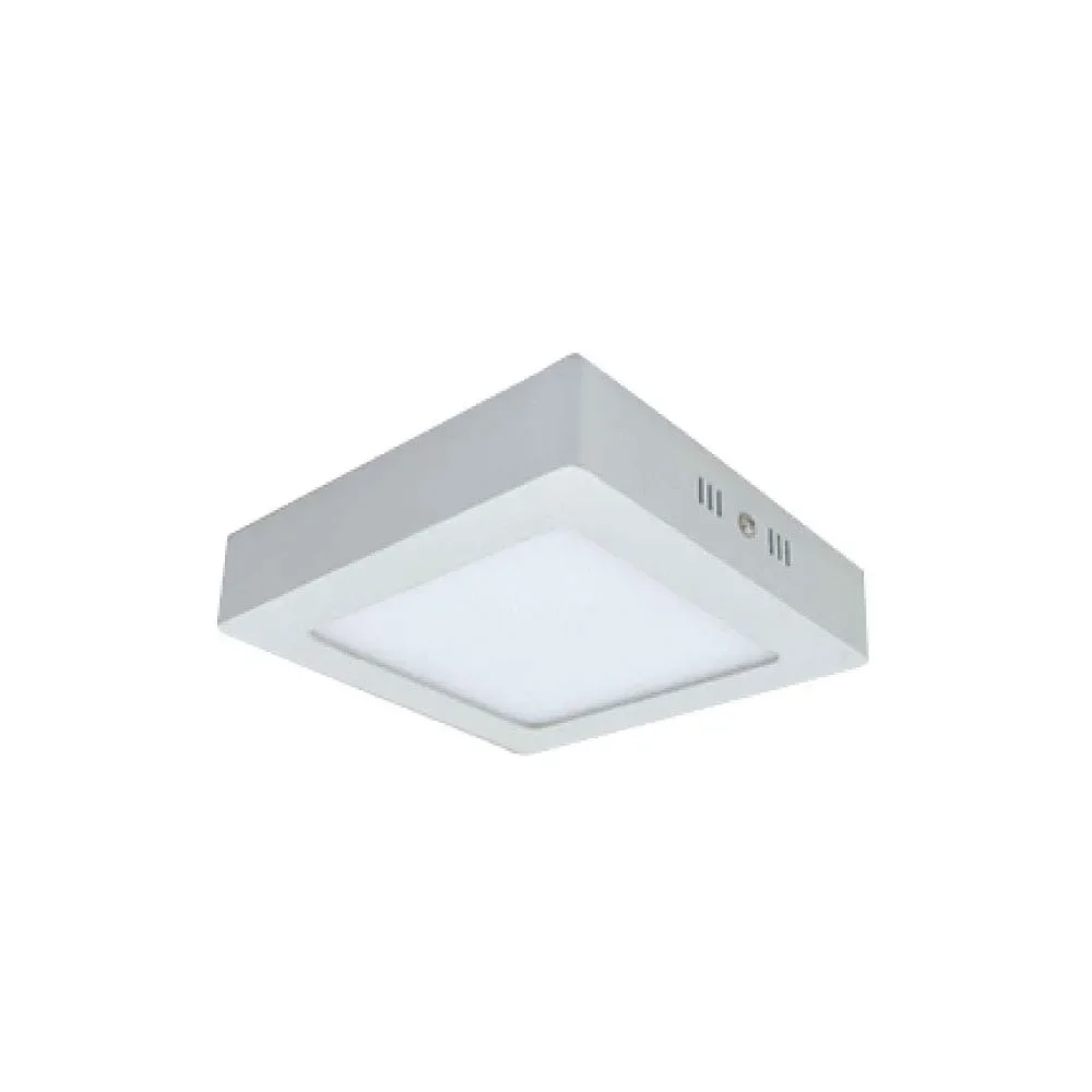 Plafón Sobrepuesto Cuadrado 12W Luz Cálida Lumex