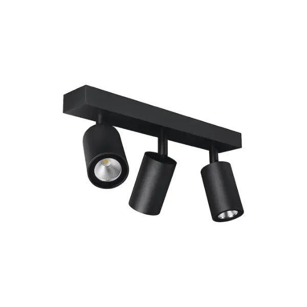 Foco Sobrepuesto 3xgu10 Negro Altair Iii