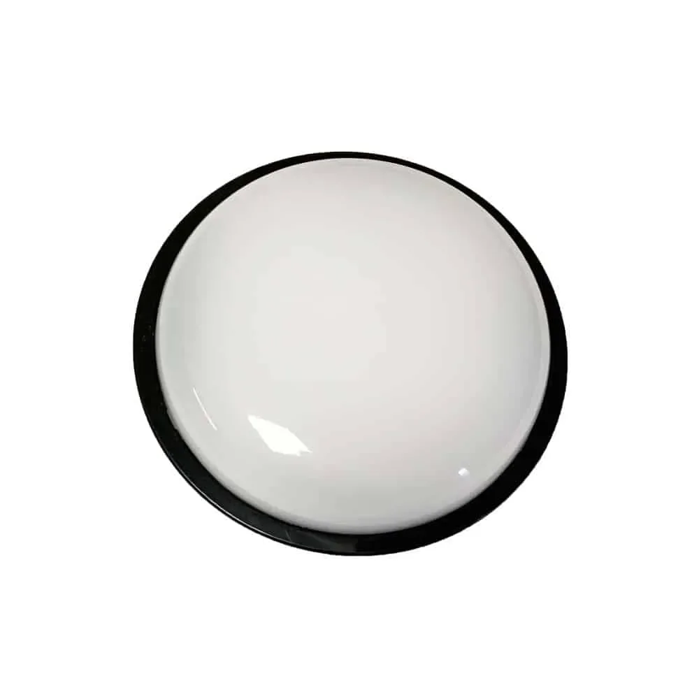 Plafón Sobrepuesto Redondo Negro 20W Ip54 Luz Neutro