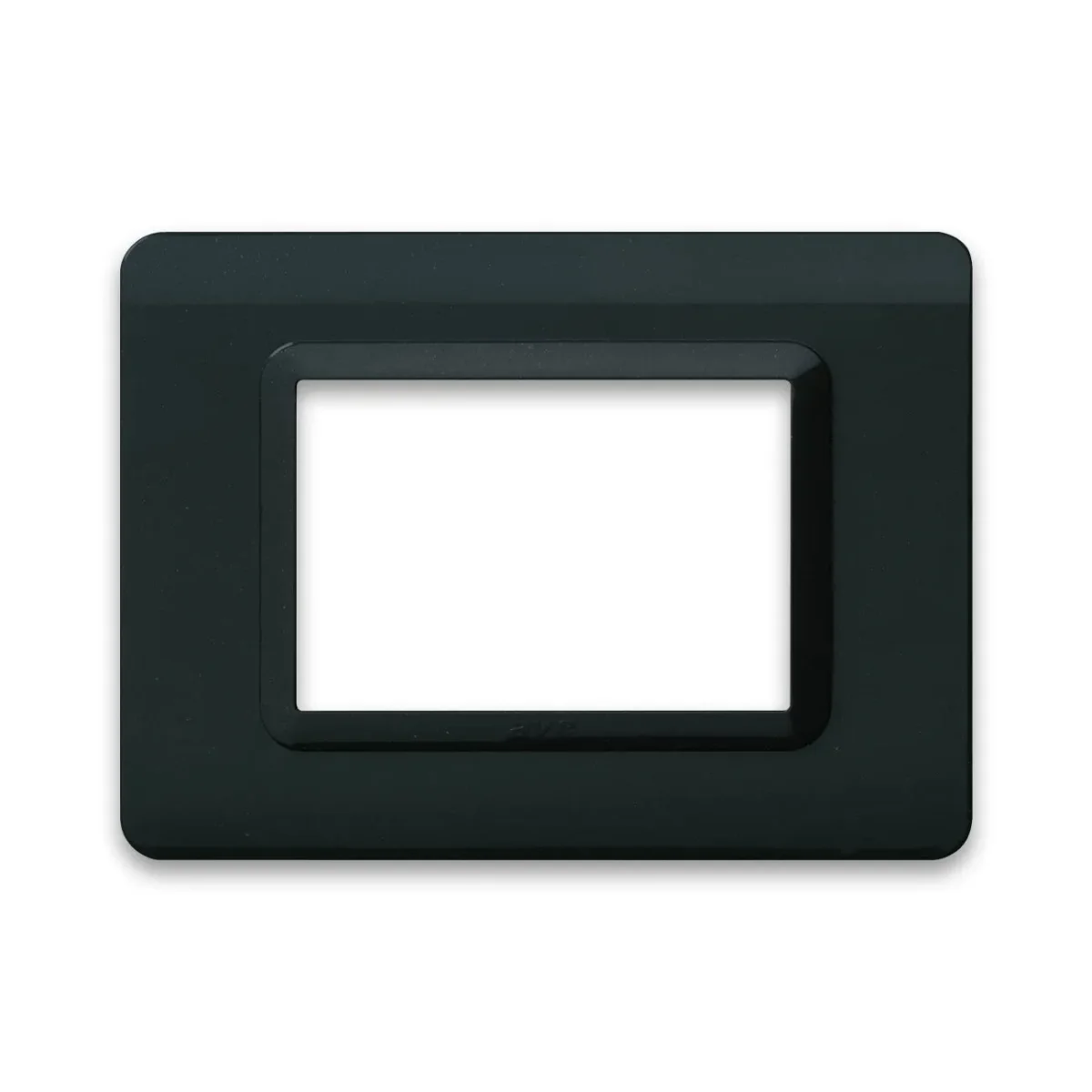 Placa Antracita Opaco 3 Modulos Tecno