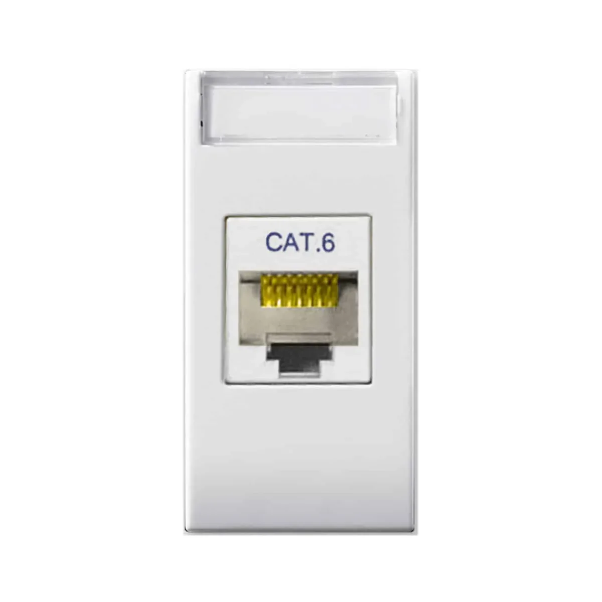 Conector Rj45 Categoria 6 1 Modulo Blanco