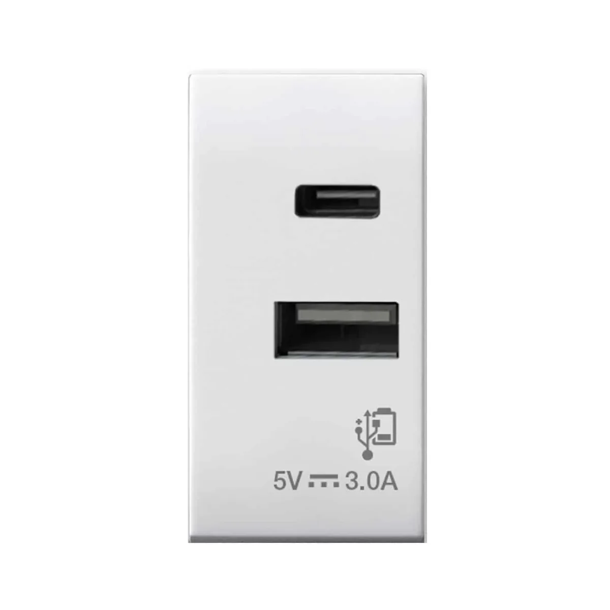 Cargador USB Tipo A+c 3 A Blanco