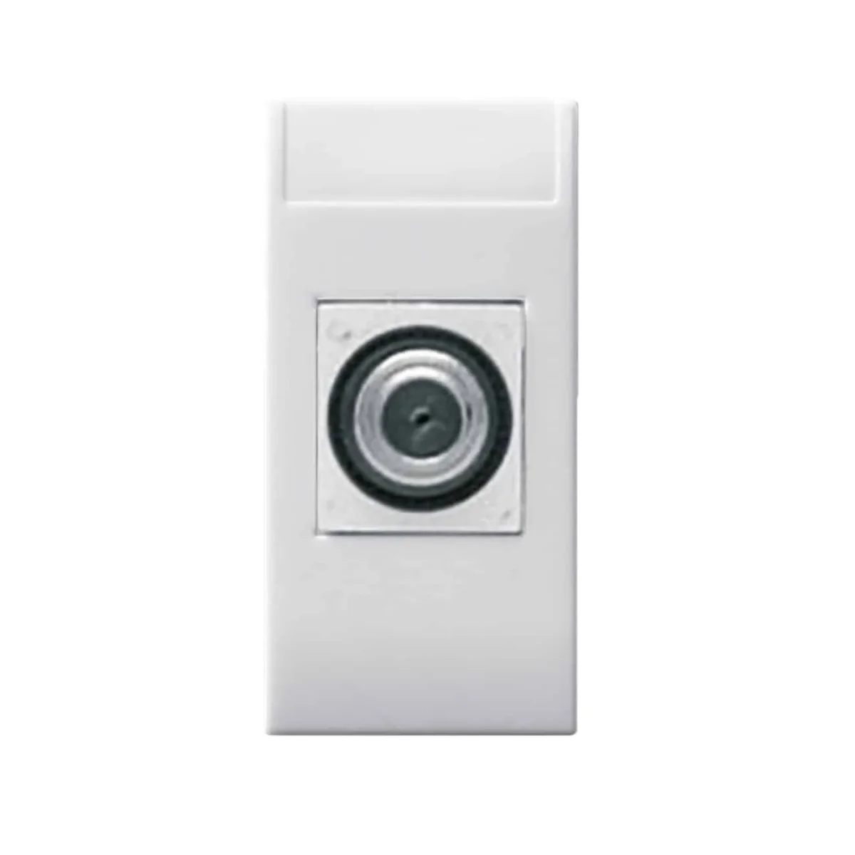 Conector Coaxial Tv Tipo F 1 Modulo Blanco