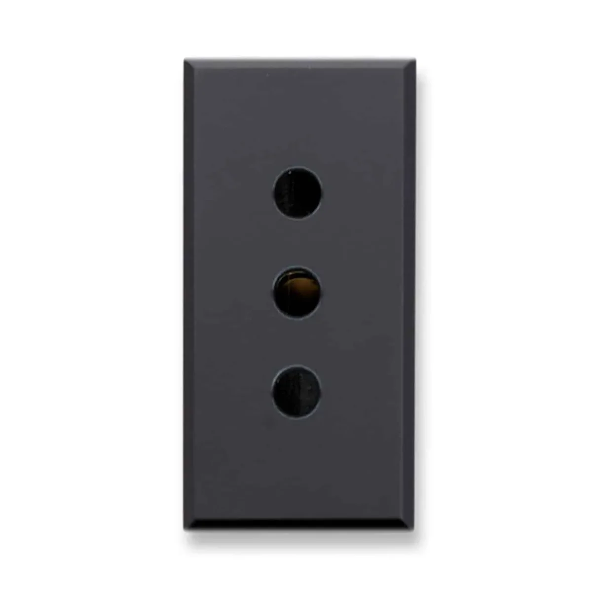 Tomacorriente 10 A 1 Modulo Antracita