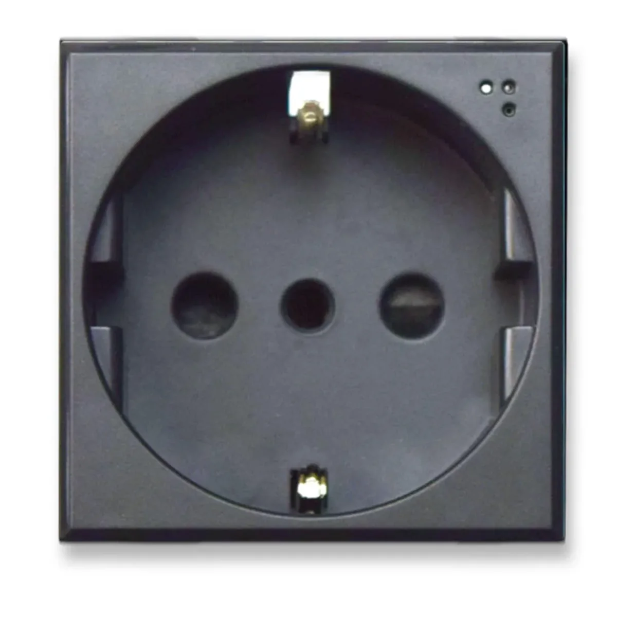 Tomacorriente Schuko 16 A 2 Modulos Antracita