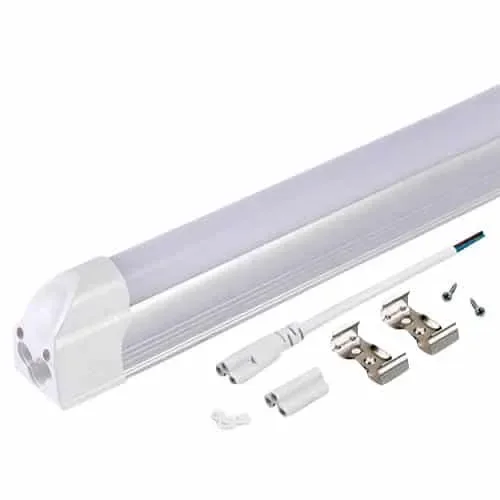 Tubo LED T8 Aluminio 60cm 9W Luz Cálida con Base