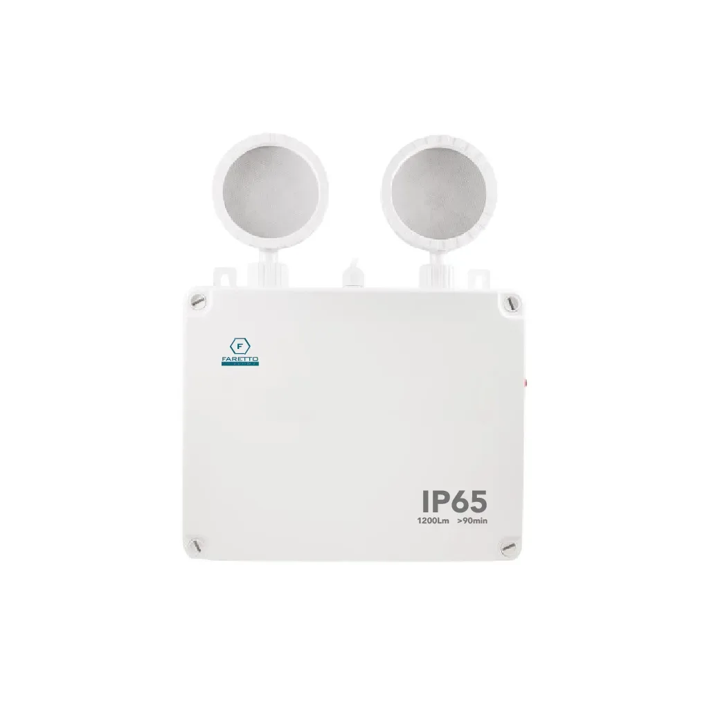 Lámpara Emergencia 2x8W IP65 Faretto Modelo Venus