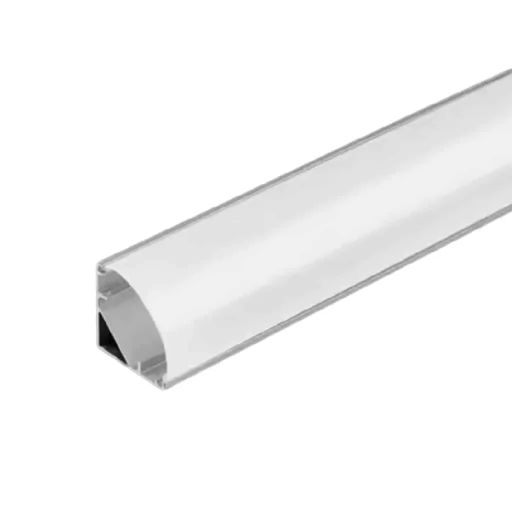 Perfil Cuarto Rodon Alumnio 2 Mts para Cinta LED Faretto Modelo Mizar