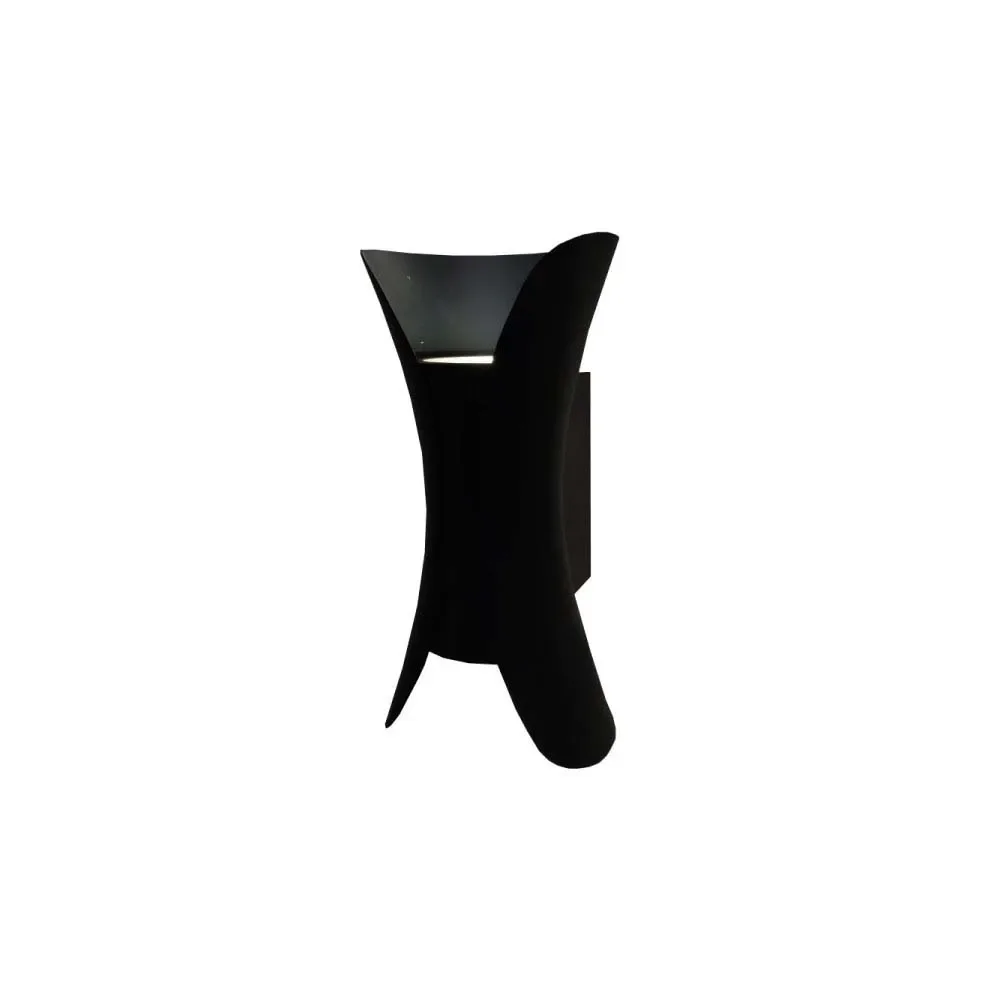 Aplique Muro Bidireccional 2x5W Negro Modelo Atria