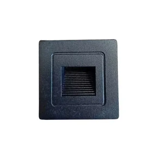 Foco Escalera Negro 1W Luz Cálida
