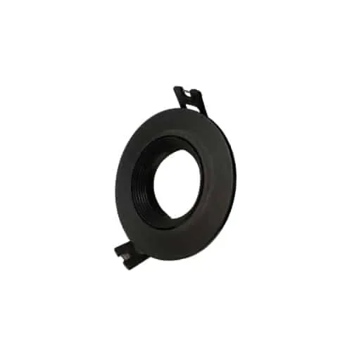 Base Embutida Redonda para Gu10 Negra