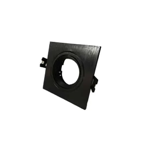Base Embutida Cuadrada para Gu10 Negra Modelo Antares