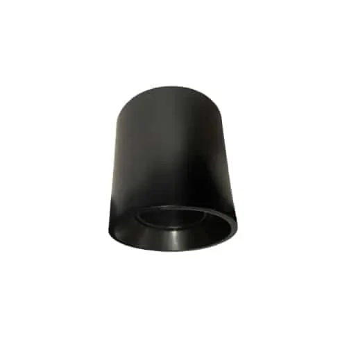 Base Sobrepuesta Cilíndrica para Gu10 Negra