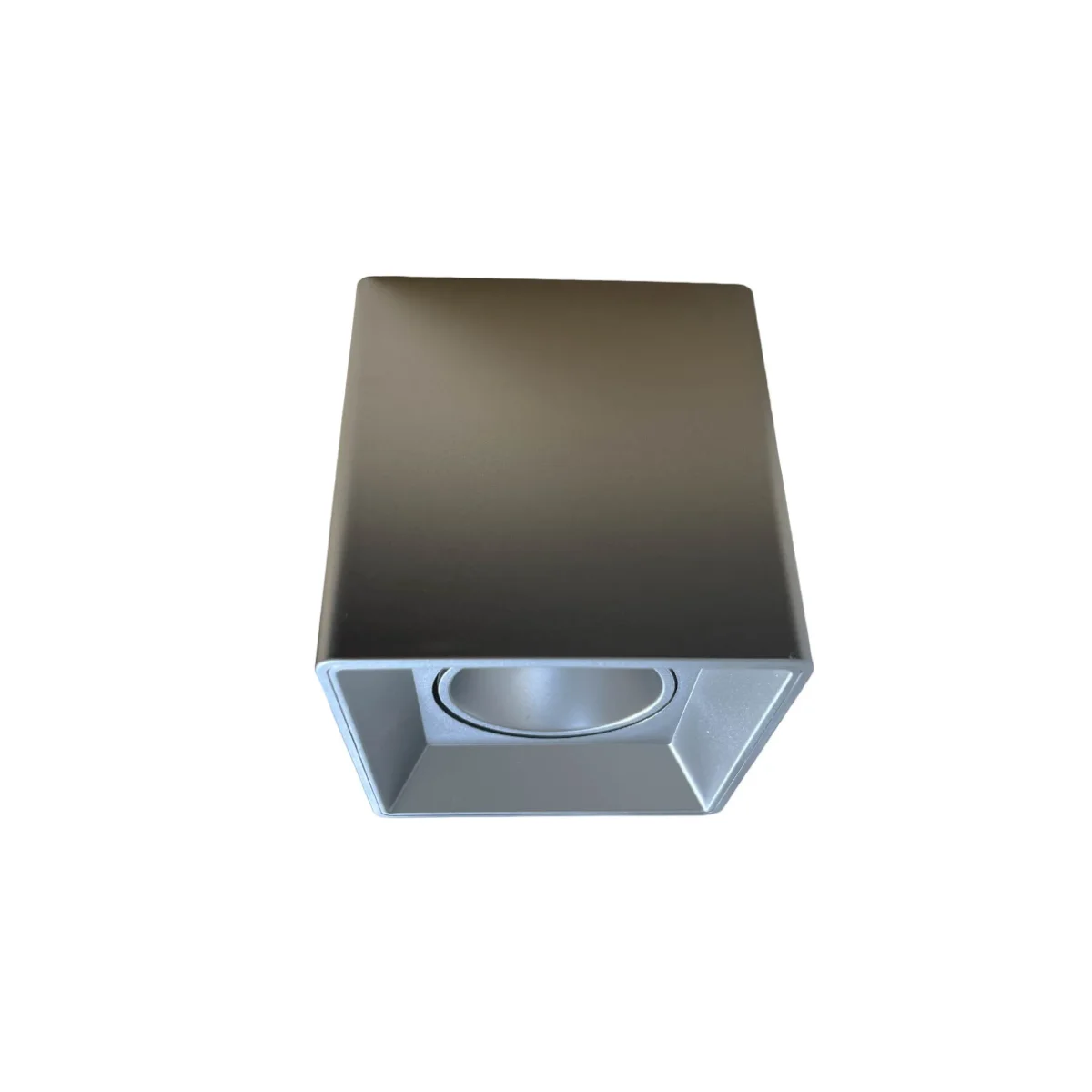 Base Sobrepuesta Cuadrada para Gu10 Plata para Modelo Antares